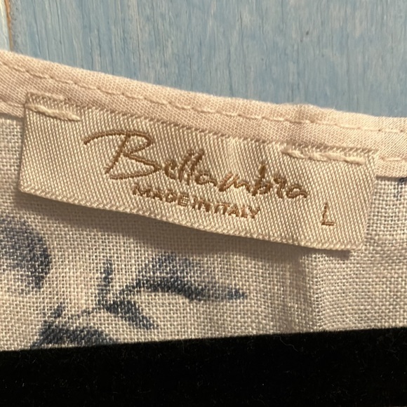 Bellambra 100% Linen Flax  Floral Top - Picture 2 of 7